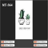 MT564 中|ins植物树叶清新门贴纸旧门创意贴租房店铺门店衣柜翻新木门宿舍