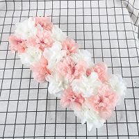 米白加藕粉|婚庆大丽花排花绣球玫瑰花排拱门花t台花路引花婚礼道具用品