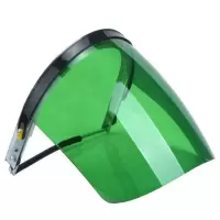 铝合金支架PC面屏绿色|电焊面罩安全帽护罩一体带烧焊防护面具面屏配帽防冲击耐高温化工
