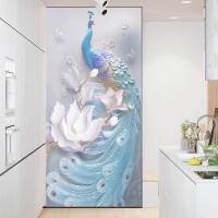 09款 宽40X高60|磨砂麋鹿门窗户玻璃贴纸透光不透明遮光贴膜浴室卫生间防窥防走光