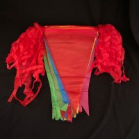 大号100米[红绳彩旗]一包|小彩旗三角旗结婚用品拉花开业装饰户外灯笼喜字拉旗院子婚礼布置