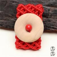 加大款平安吉祥|本命年虎年红腰带扣开运桃木挂件皮带扣生肖红绳腰挂饰