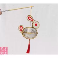 白色兔子|兔子灯笼手提古风卡通中秋节儿童花灯2021新款汉服道具创意中国风