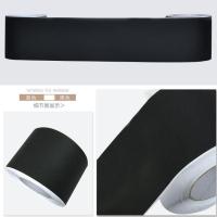 黑色 15厘米宽*10米长|踢脚线墙贴自粘pvc墙角地脚线门套门框厨房窗台翻新腰线防油贴纸