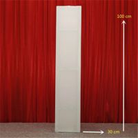 白色 魔术粘款(1米长0.2米宽)|婚庆道具桁架套婚礼布置架子套弹力布舞台展台布置用品桁架套布