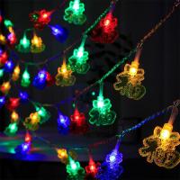 彩色福字 电池款2米10灯常亮[送电池]|led灯笼装饰灯新年房间装饰灯装扮闪灯中国结寝室宿舍挂灯节日灯