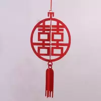 6个喜|元旦新年装饰春节布置无纺布室内外防雨春子福字小号挂饰用品灯笼