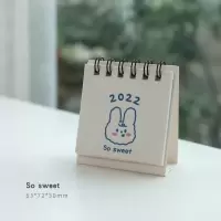 sosweet|2022年卡通台历可爱少女心日历创意桌面记事迷你摆件2021月历年历