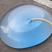 蓝色 小号加厚[可注水30-35cm]|超大加厚注水泡泡气球儿童水气球网红灌水注水球