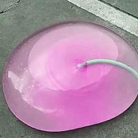 粉色 中号加厚[可注水60-70cm]|超大加厚注水泡泡气球儿童水气球网红灌水注水球