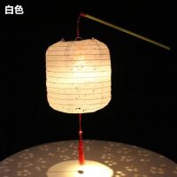 白色直径15CM镂空|圆柱发光型手提纸拍摄儿童舞蹈冬瓜灯笼拍摄汉服道具镂空古风