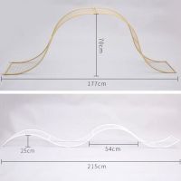 2个波浪网|新款婚庆t台花排花条 路引花道具 玫瑰花路引拱门婚礼布置