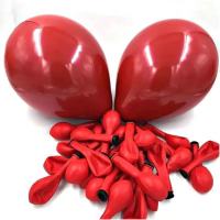 双层石榴红100个 无配件|网红双层石榴红车厘子气球生日派对浪漫婚庆结婚房装饰场景布置