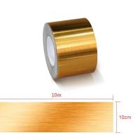 金色(10cmx10m) 大|玻璃门框贴翻新贴隔断推拉门修复补门贴纸门边框包边自粘窗户框