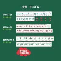 中号拼音卡|拼音卡片教师专用磁性汉语拼音卡片教学拼读认知卡带声母韵母声调