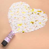 [暮雪白]4个划算装 适用[婚礼派对开业庆典]|结婚小礼炮婚礼喷花筒生日手持礼泡筒婚庆手拧礼花花瓣雨彩花喷筒