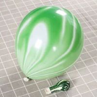 玛瑙气球绿色10个|玛瑙纹气球 装饰结婚告白汽球创意生日派对婚礼婚房布置彩云气球