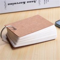 白色 三本（可备注颜色）|单词卡空白加硬小卡片活页彩色英语单词卡片小本子随身diy贺卡