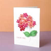 绣球花底稿+衍纸条(无工具)|教师节送老师diy手工 康乃馨衍纸贺卡卡片幼儿园礼物儿童祝福感谢