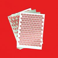 鸡蛋喜5张|结婚装饰爱心迷你卡通小双喜字贴鸡蛋婚庆用品红包封口贴纸自粘