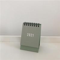 豆绿 2020.8-2021.12|2021年创意迷你小台历简约ins日历月历年历农历节日宿舍桌面摆件