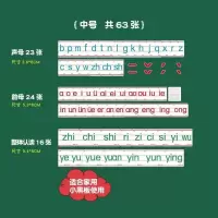 中号拼音卡|磁性汉语拼音卡片教学拼读认知卡带声母韵母声调全套教具磁贴