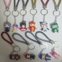 迷你公仔钥匙扣(随机2个)|新款迷你橡皮公仔身份卡片变色卡通橡皮擦小学生爆款儿童玩具