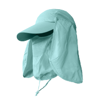 湖蓝色|工作帽防尘披肩帽工作帽面具面罩防粉尘磨收割机打农药化工喷漆