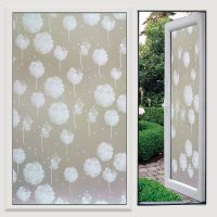 蒲公英 30cm*1米|玻璃贴纸透光不透明浴室卫生间防偷窥窗花磨砂自粘防走光拉门贴膜