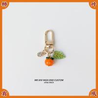 柿叶有成_迎新|好事发生柿子花生美好寓意钥匙扣链挂饰汽车挂件送男女朋友闺蜜