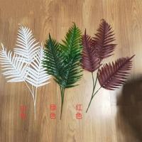 三色各1支|仿真3叉凤尾竹叶凤尾叶散尾叶葵叶橱窗酒店婚庆布景影视道具华艺