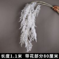 白色稻穗垂钓1支|仿真迷你垂钓香槟色系壁挂酒店吊顶婚礼花材婚庆装饰假草工程布置