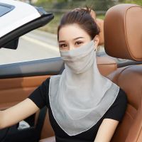 高雅灰|女防紫外线ohsunny防晒面罩面具冰丝女口罩护颈钓鱼面具防风全脸