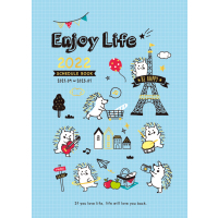 2022新款[25K/A5]跨年月计划日程本_蓝猬|行事历台湾四季2021下半年2022日程本a4大跨年月历日历本每日计