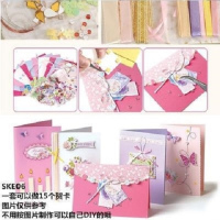 15卡-6号送胶水|手工贺卡幼儿园diy创意圣诞贺卡小学生手工卡片制作材料包明信片