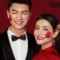 无纺布迷你喜10个|古装婚庆摄影中国风中式道具手拿双喜字结婚领证婚纱照拍照小道具