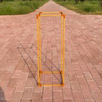 金色长方框40cm一个|婚庆道具几何路引背景舞台摆件铁艺长方框架酒店礼堂装饰橱窗布