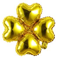 金色50个|四叶草铝膜气球拱门50个节日开业场景布置店面点庆活动气球装饰