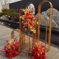 铁皮雕花款大号金色|婚庆道具婚庆众星拱月主题婚礼贴膜阳光板路引浓情蜜意拱门路引