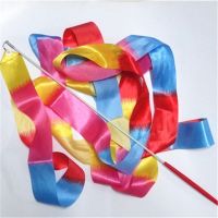 4M彩带火焰拼接_1条|艺术体操彩带丝带棒飘带儿童表演跳舞玩具演出道具体育用品