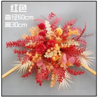 红色挂花A款|新款婚庆道具仿真路引花花排花球婚礼t台舞台装饰花排森系路引花