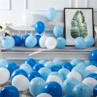深蓝+浅蓝+白100个|气球 100个装结婚礼装饰用品求婚房布置婚庆派对儿童多款生日