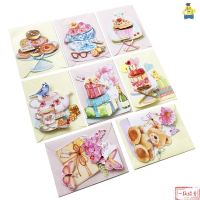 蛋糕平面小卡8张信封12*16CM|动态录音贺卡手工diy创意送男朋友高端订制送女朋友生日快乐