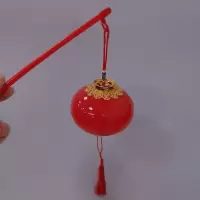 小号中国红1个|手提灯笼新年元宵节复古led发光灯笼儿童春节装饰结婚水晶红灯笼