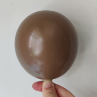 5寸单层咖啡色50个|复古橙色风格气球装饰节庆用品订婚结婚背景国庆生日派对店铺布置