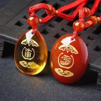 红玛瑙女款吊坠|七星堂生肖猴2019年化太岁男女命申辰合禄申子岁合局随身挂饰吊坠