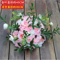 小枝玫款玉粉系直径约35CM|新款橄榄枝大丽玫路引花婚庆t台路引花罗马柱路引花婚庆道具[