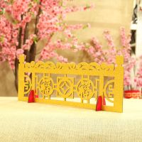 木制福字栅栏(约60cm长)|新年场景布置剪纸坐炮橱窗品仿真木制摆件新春对联2021年新款