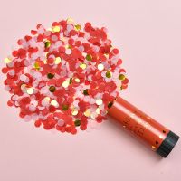 喜庆红（11cm） 4只|生日婚礼手拧小礼炮喷花筒手持拉炮礼花拍照派对道具结婚推推乐