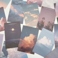 月升王国明信片x1盒[约30张] 只要明信片|月升王国风景明信片天空旅行贺卡ins风墙面装饰卡片文艺墙贴卡片